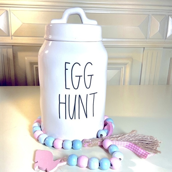 Rae Dunn Other - Rae Dunn EGG HUNT Easter canister with sealed lid